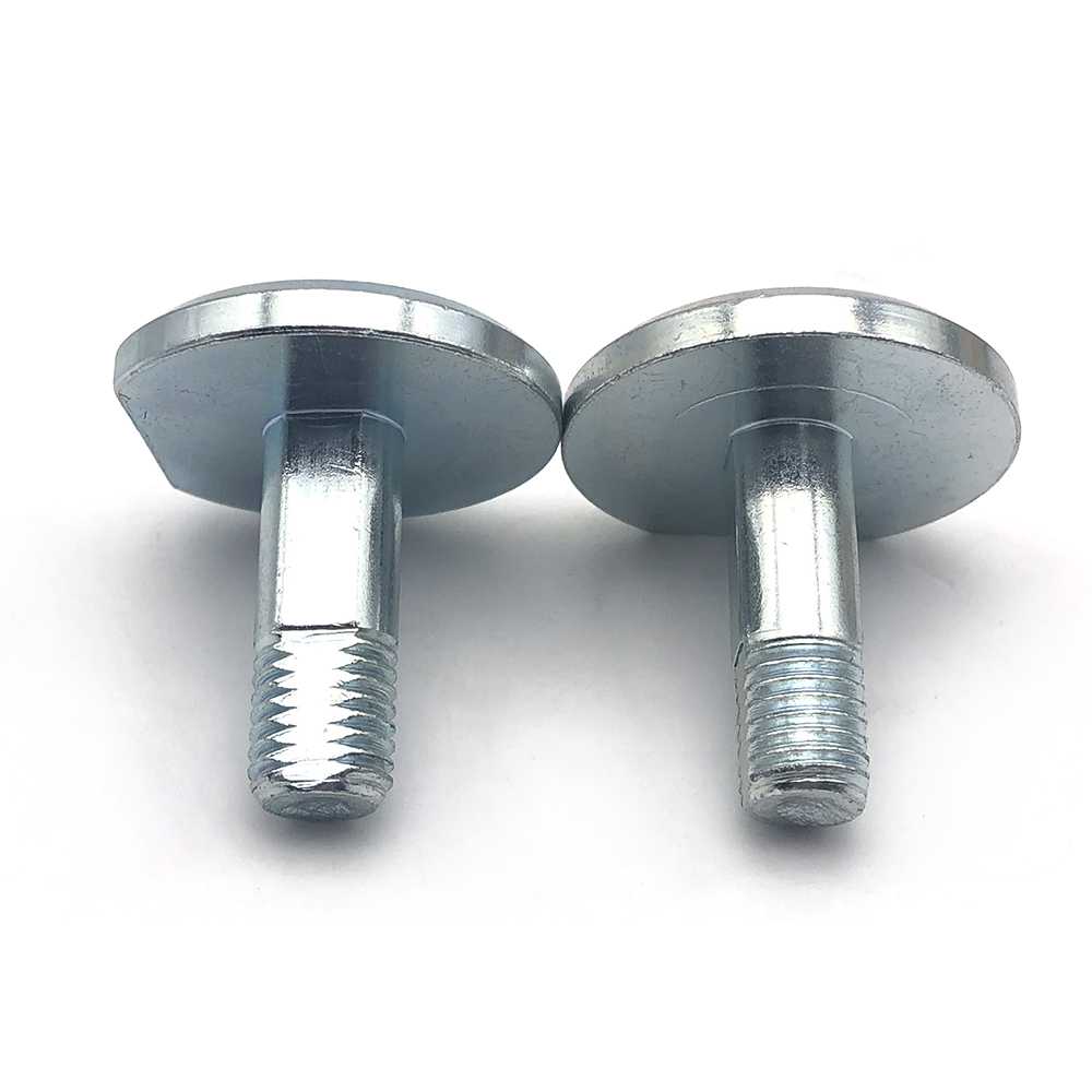 大平頭非標(biāo)螺絲8.8級半牙螺絲鍍藍白鋅切牙切頭螺釘