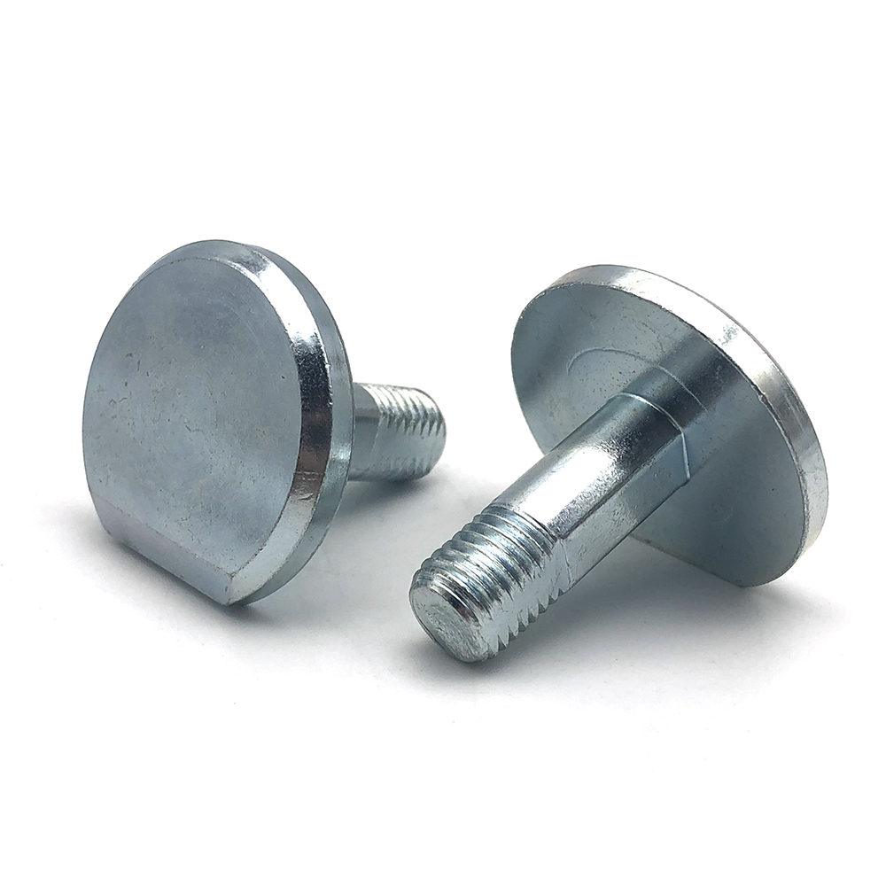 大平頭非標(biāo)螺絲8.8級半牙螺絲鍍藍白鋅切牙切頭螺釘